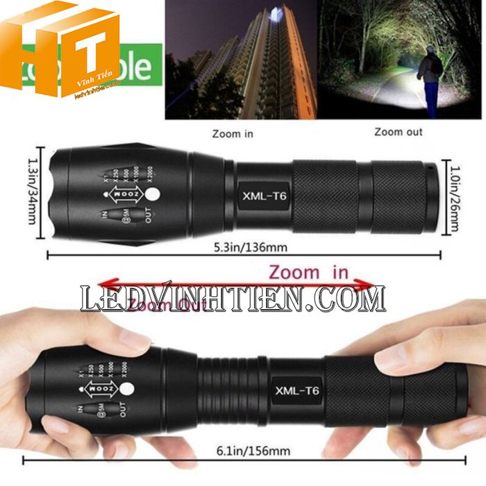 đèn pin sạc cầm tay giá rẻ tại tuy hòa phú yên