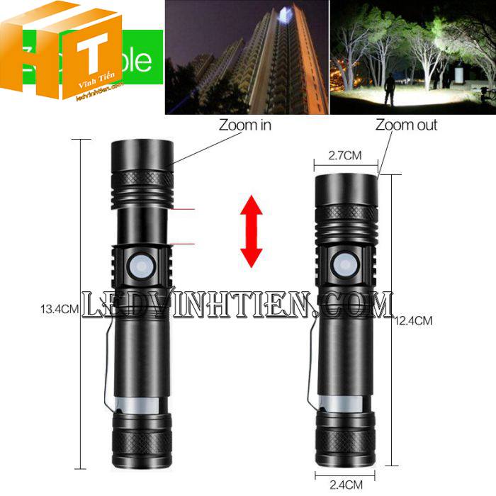Đèn pin sạc cầm tay xp-l v6 tuy hòa phú yên
