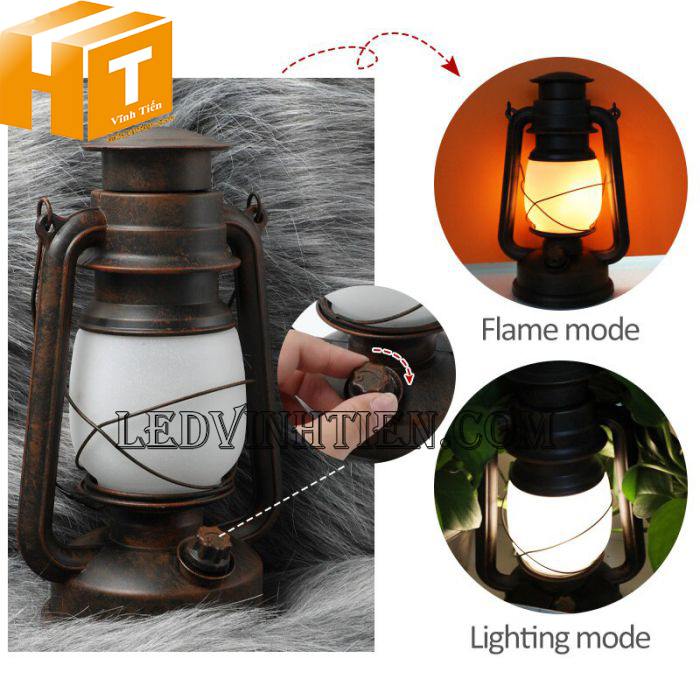 Đèn led dầu hỏa retro di động hcm