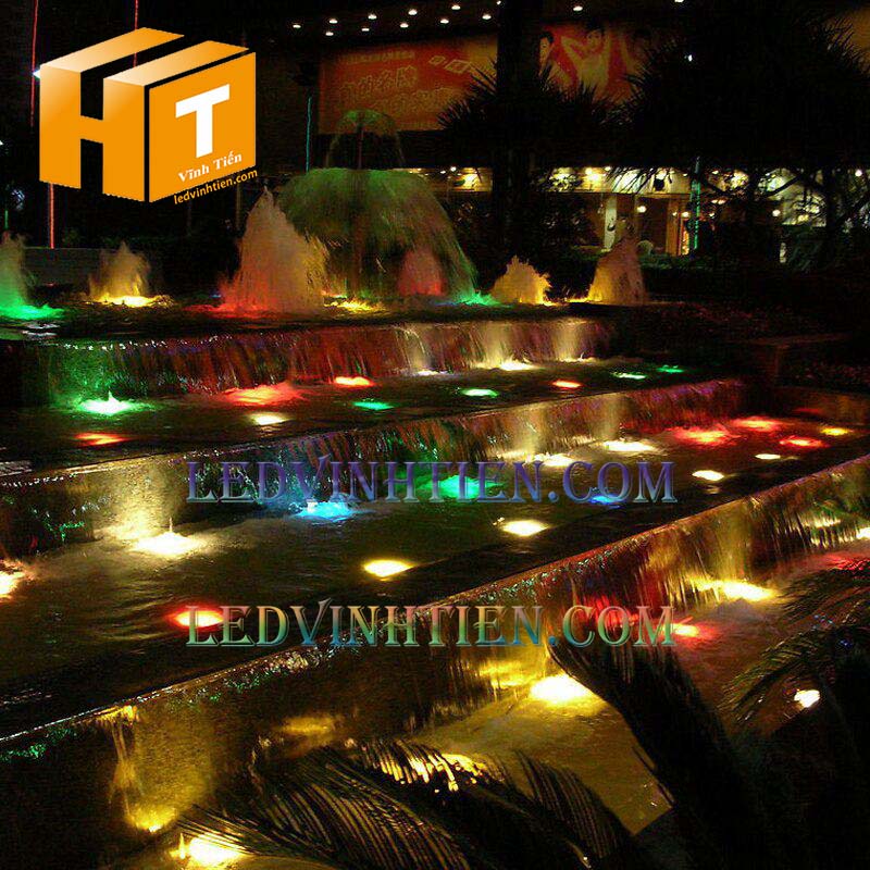 Cửa hàng bán Đèn led âm đất 16w vuông màu vàng tại tuy hoà