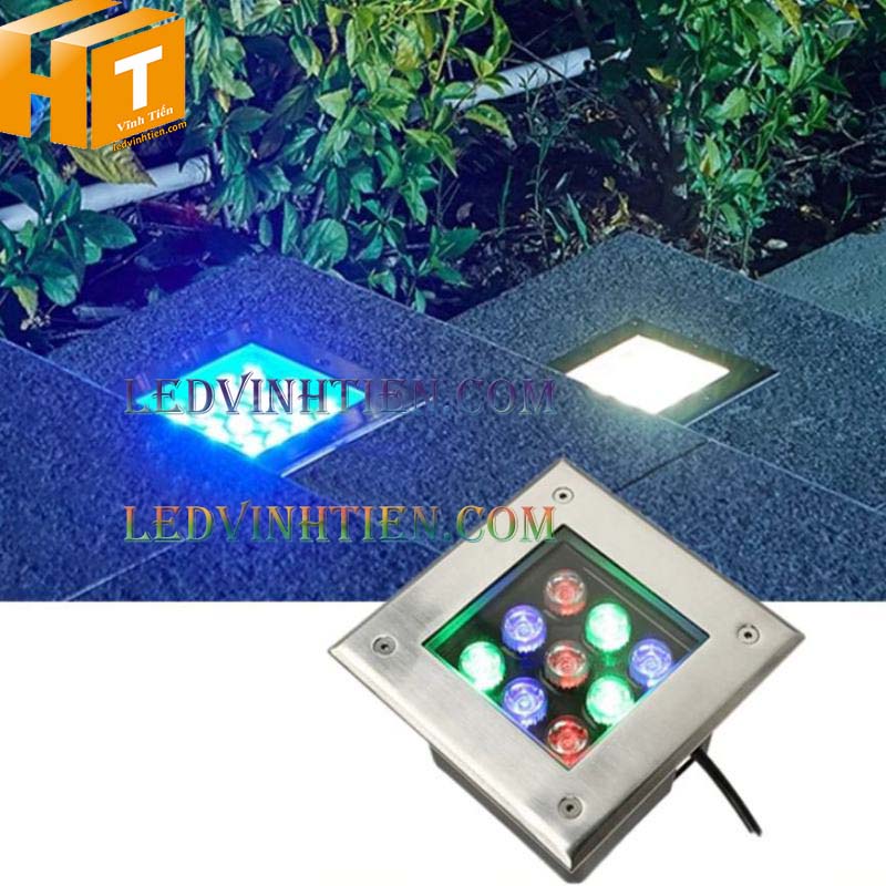 Đèn led âm sàn vuông 4w ánh sáng trắng giá rẻ