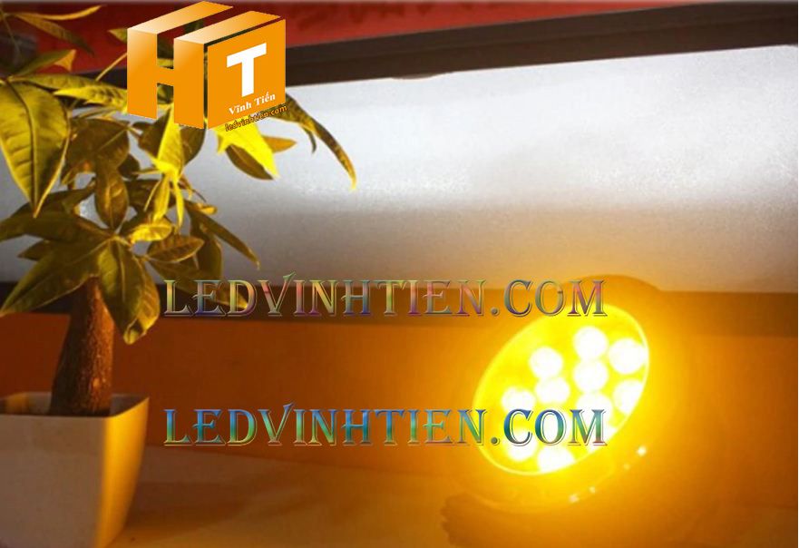 Phân phối sỉ Đèn led âm đất màu vàng 12w tại tuy hoà