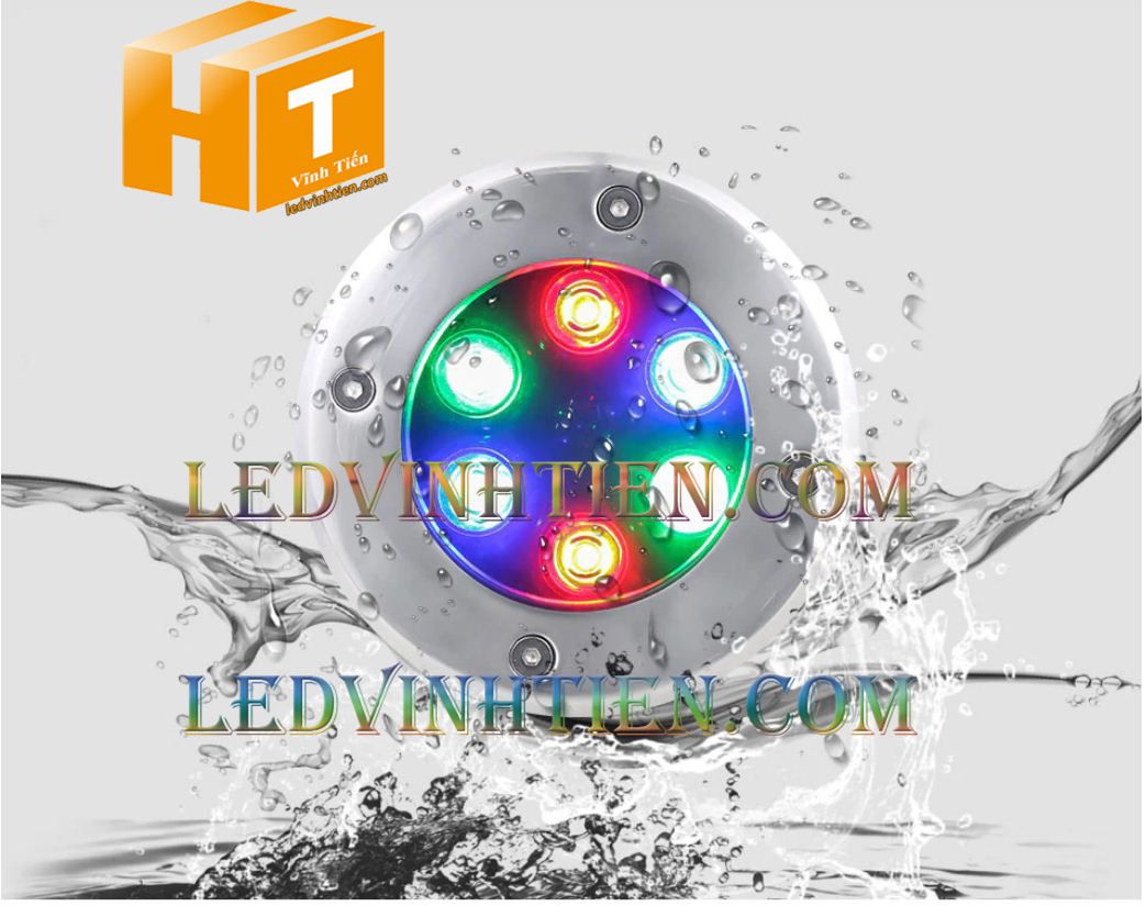 Đèn led âm đất 7w 7 màu