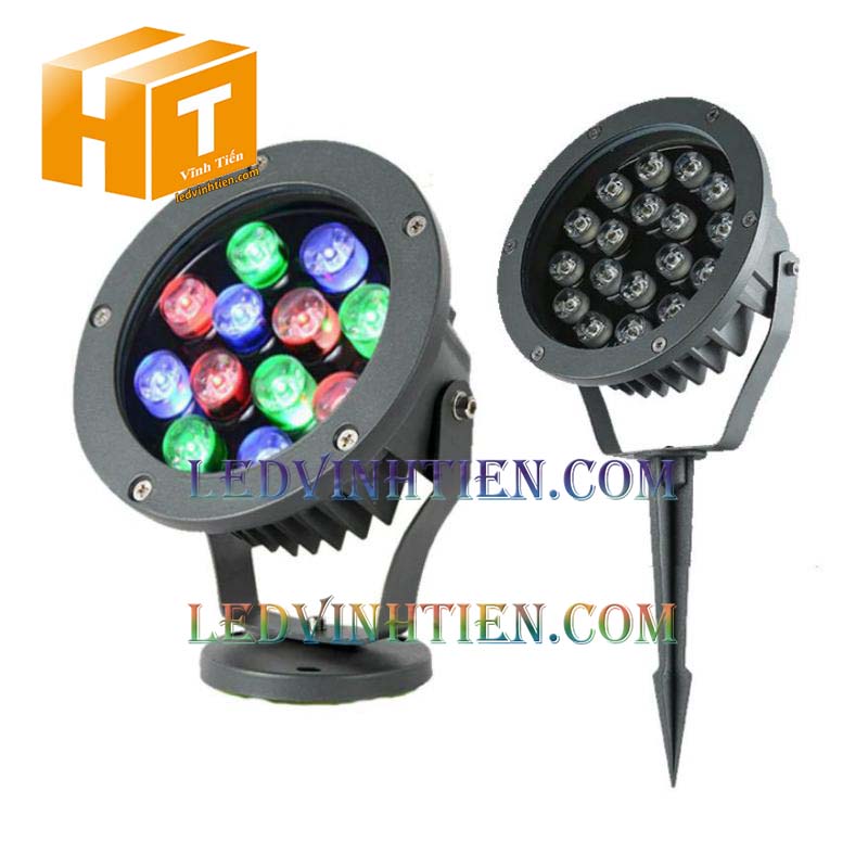 Đèn led rọi cây 24w rgb siêu sáng