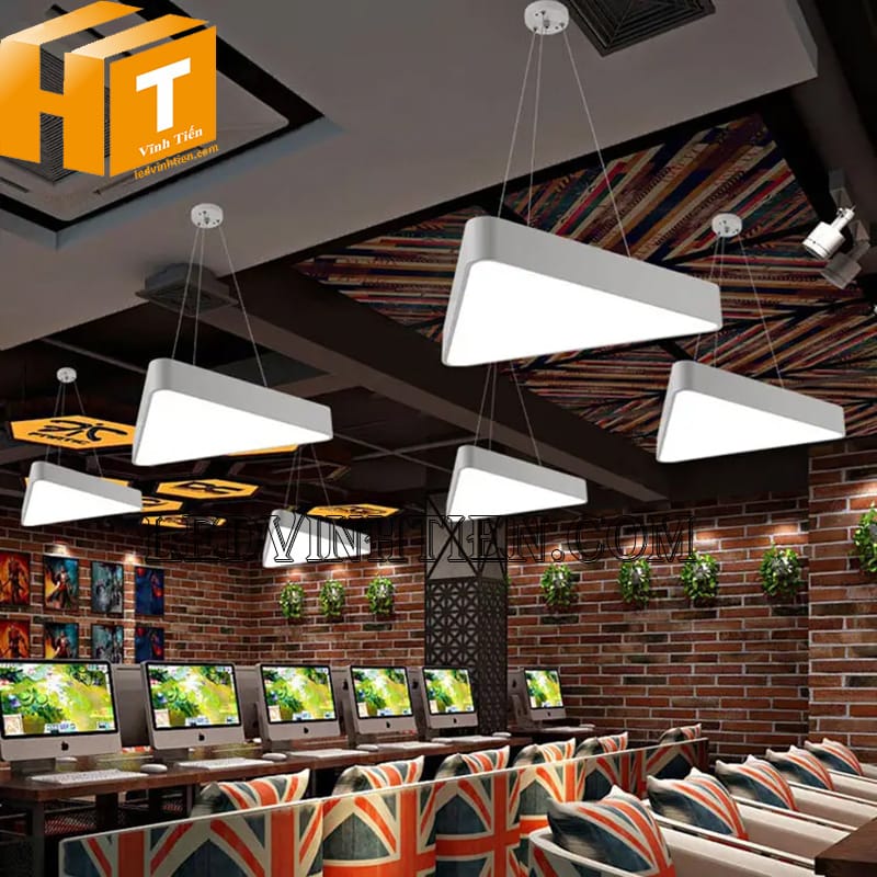 Đèn thả văn phòng hình tam giác 48w