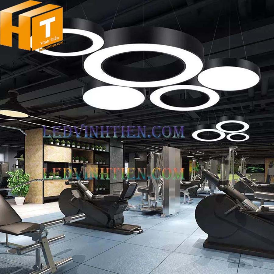 đèn hộp thả văn phòng 48w, phi 600mm