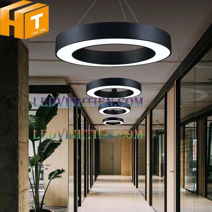 Đèn led thả văn phòng hình tròn loại tốt