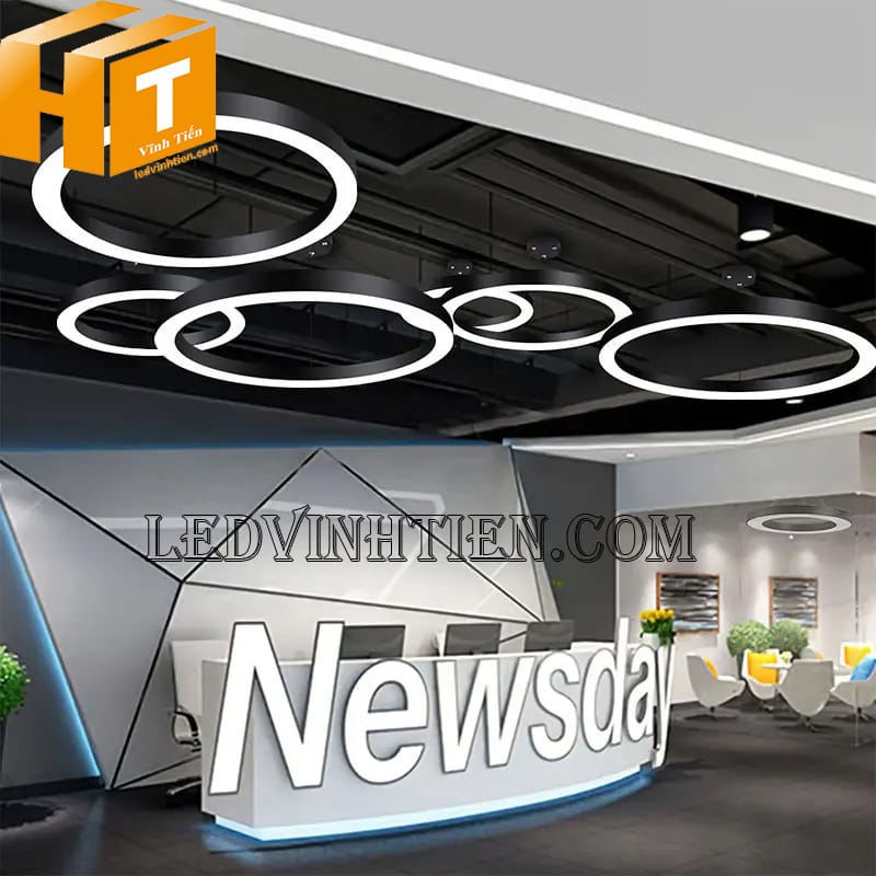 Đèn thả trần hình tròn rỗng ruột 48w