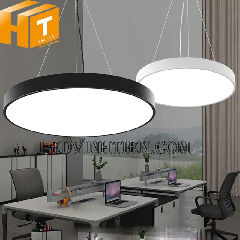 Đèn led thả văn phòng dáng tròn