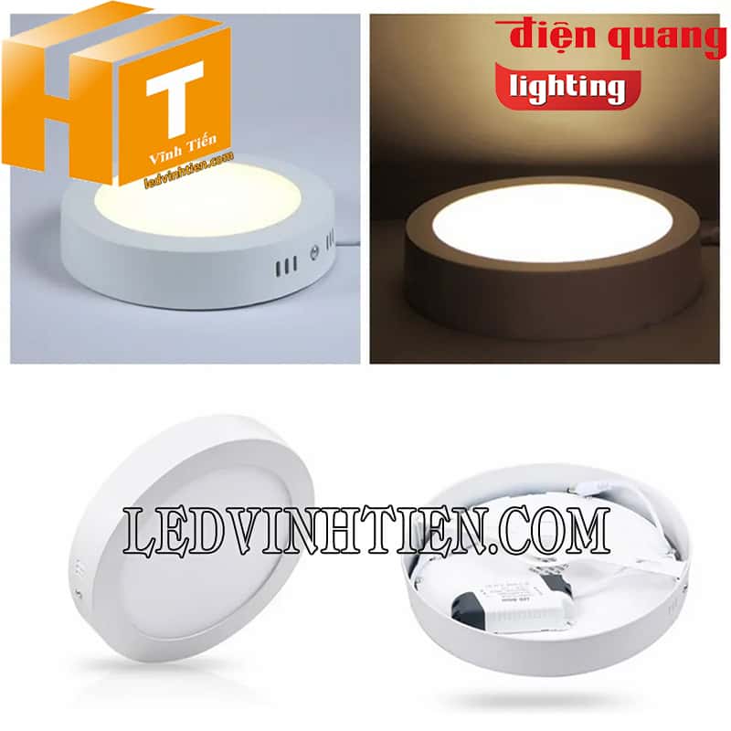 Đèn led ốp trần tròn 12W ĐIện Quang loại tốt