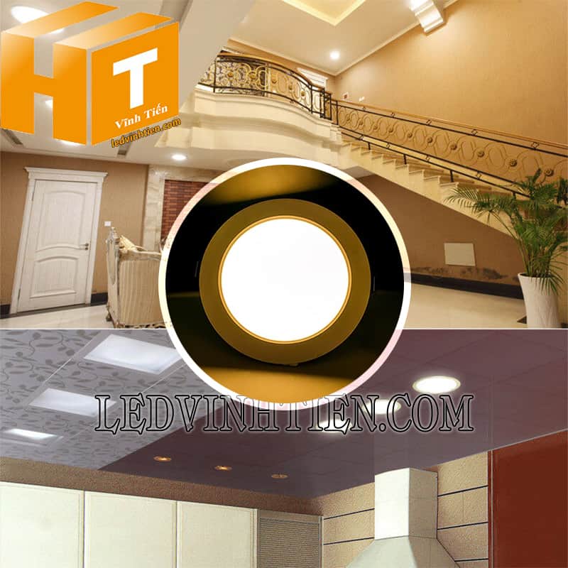 Đèn led panel tròn âm trần Mega 06 Điện Quang dùng chiếu sáng nhà phố, biệt thự, shop thời trang