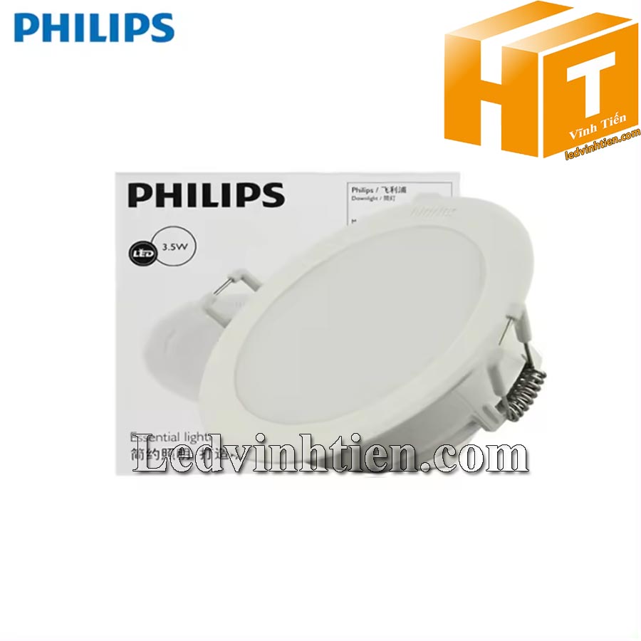 Đèn led âm trần tròn 3,5w DN020B Philips giá rẻ