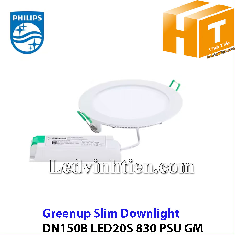 Đèn led âm trần tròn 21W DN150B 830 Philips