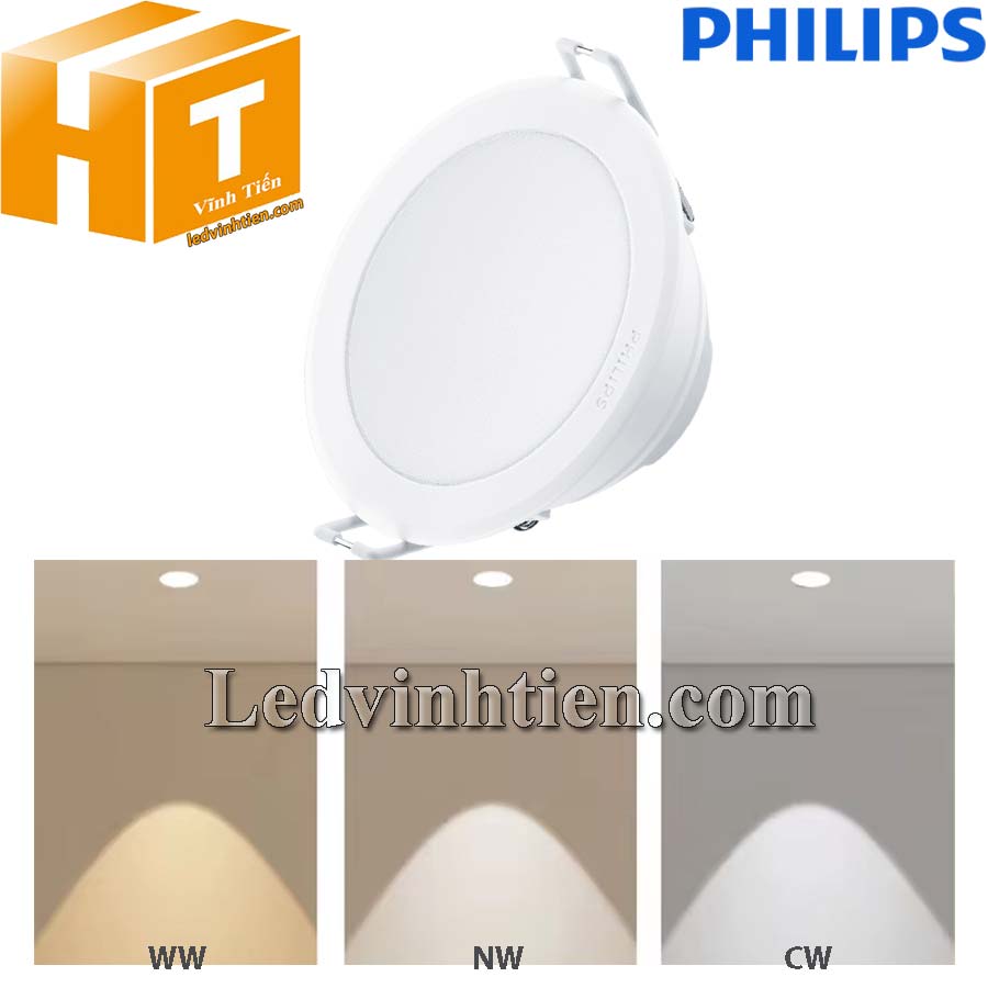 Đèn led âm trần  3 chế độ Philips chính hãng giá rẻ