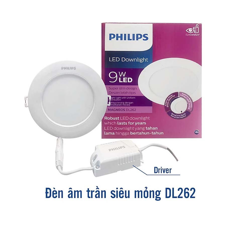 Đèn led âm trần siêu mỏng Philips