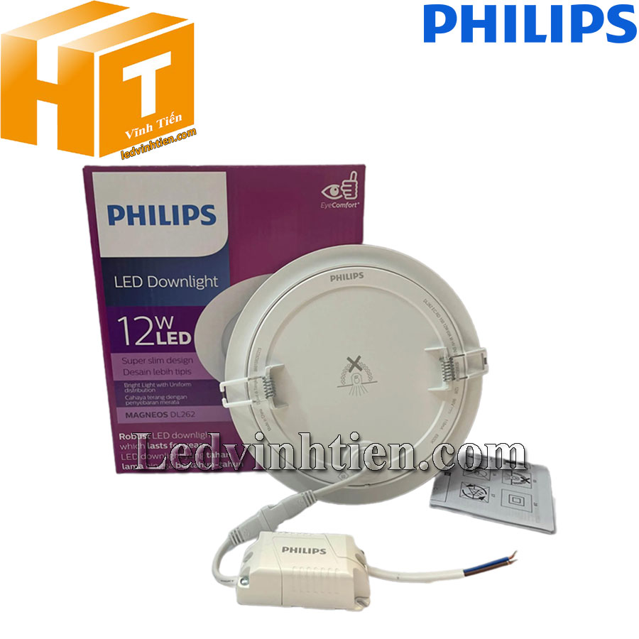 Mặt sau của đèn led âm trần DL262 EC RD 150 12W Philips