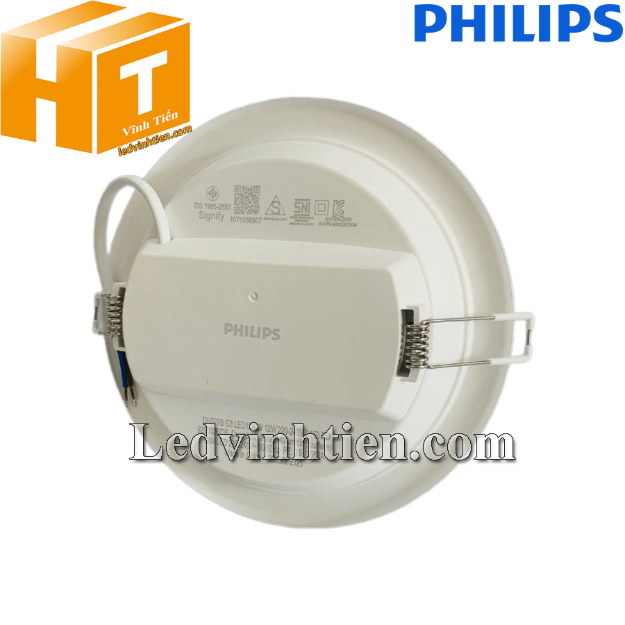  Mặt sau của đèn led âm trần tròn DN027B G3​ Philips chính hãng