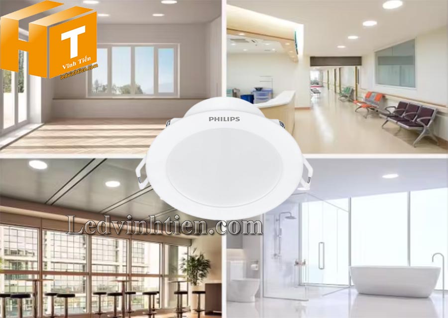 Đèn led downlight âm trần Eridani DL190B LED11 D150 14W WH SNI dùng chiếu sáng nhà phố, văn phòng, biệt thự