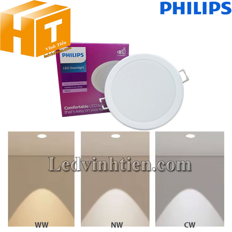 Đèn led âm trần tròn đổi màu 17W Meson SSW 150 Philips