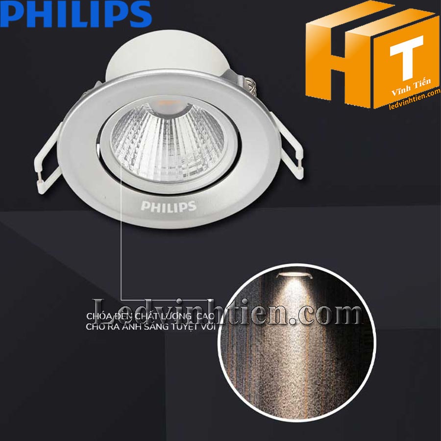 Màu ánh sáng của đèn led downlight chiếu điểm Pomeron 7W đổi góc linh hoạt 2 trục (đèn có 2 mẫu ánh sáng khác nhau đó là 2700K/vàng, 4000K/trung tính)