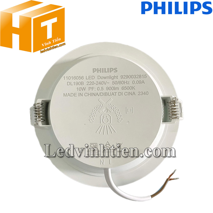 Mặt sau của đèn led âm trần Eridani DL190B