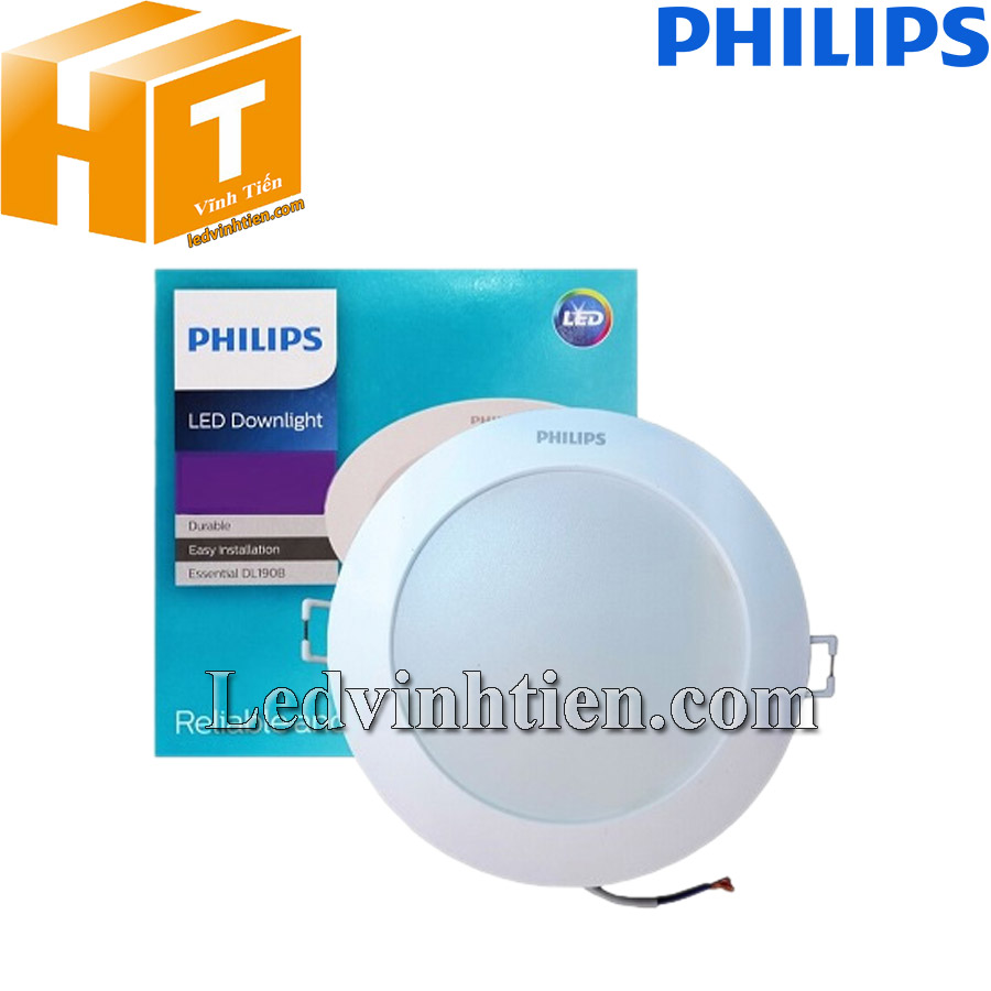 Đèn led âm trần tròn Eridani DL190B LED6 D100 7W 840 WH SNI