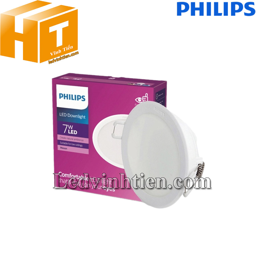 Đèn led âm trần tròn 7W 59448 Meson 105 Philips