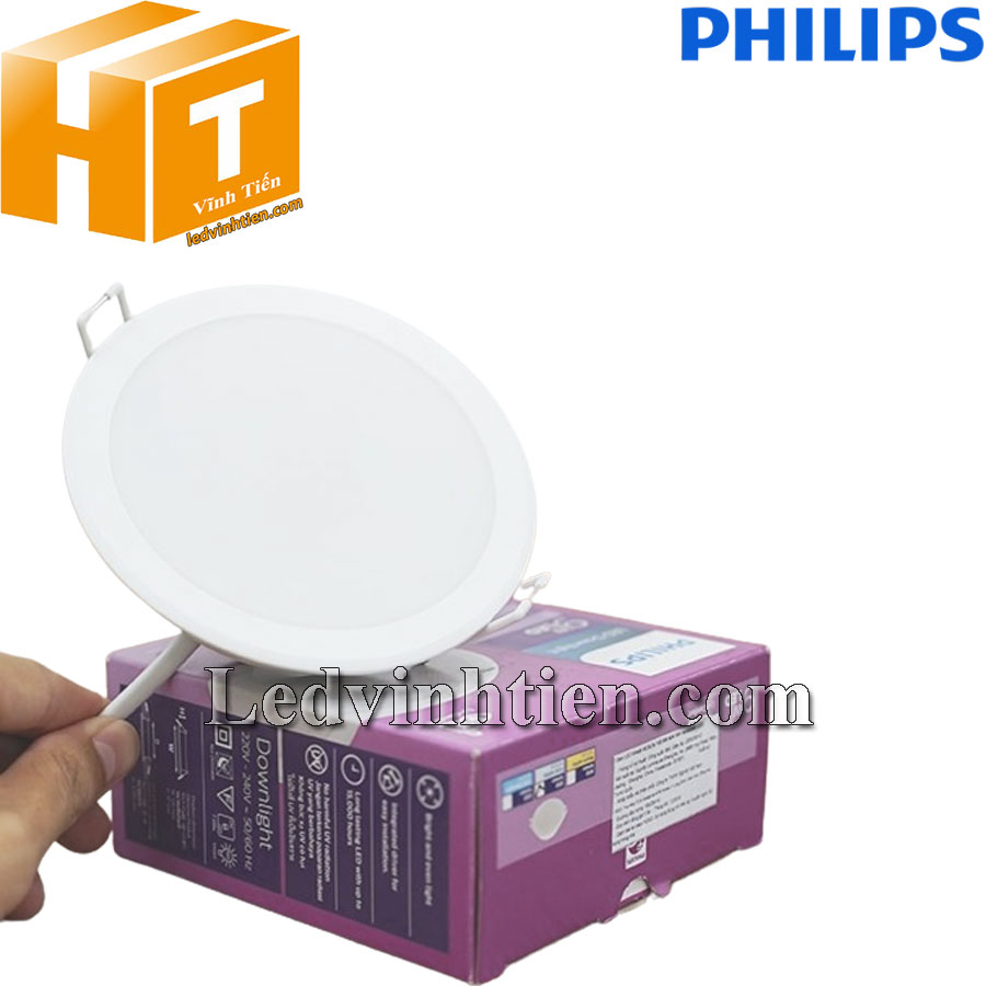 Trọn bộ kèm theo của đèn led âm trần tròn Meson Philips