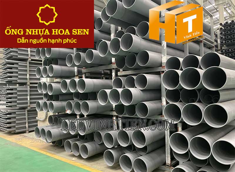 ỐNG NHỰA HOA SEN TẠI VĨNH TIẾN