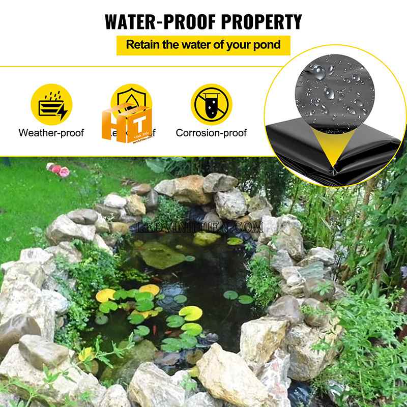 Màng chống thấm HDPE dùng cho hồ cá