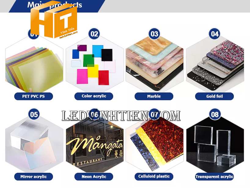 Ứng dụng phổ biến của tấm mica dẫn sáng giá rẻ