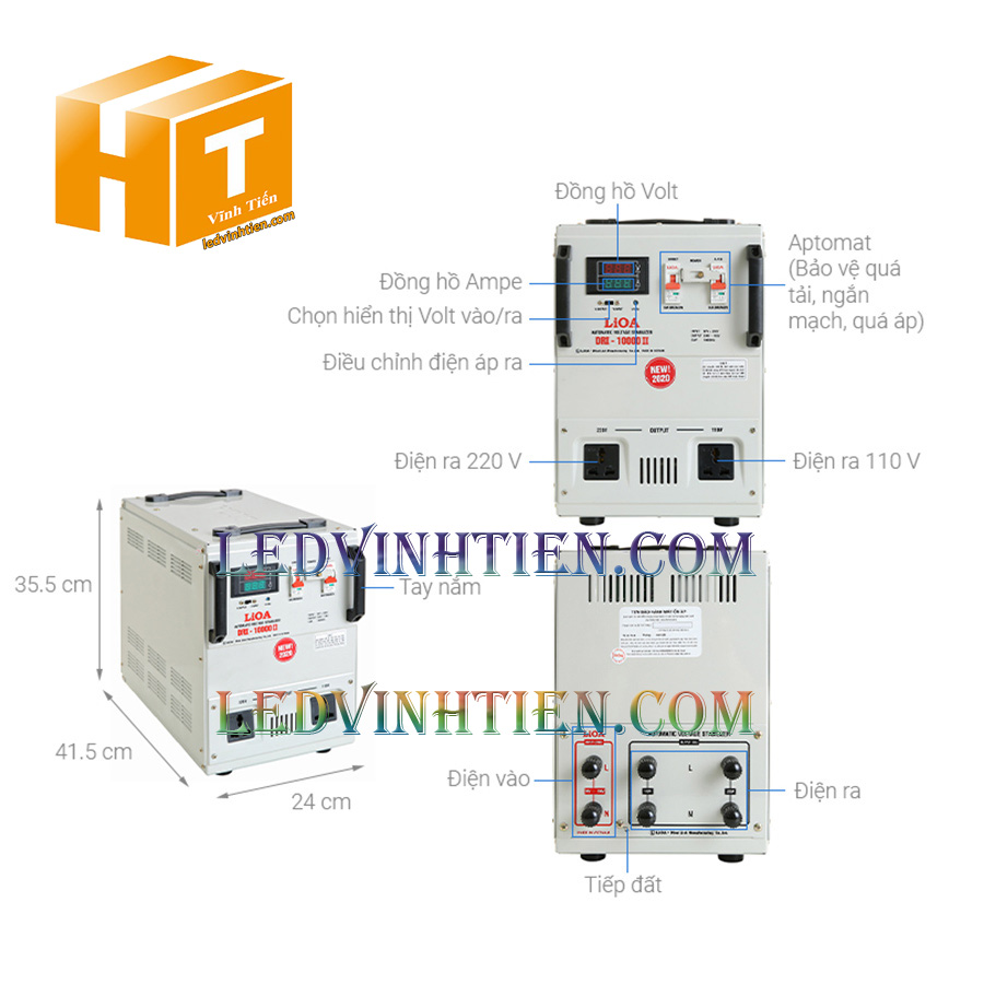 Ổn áp lioa 1 pha  DRI-10000II giá sỉ