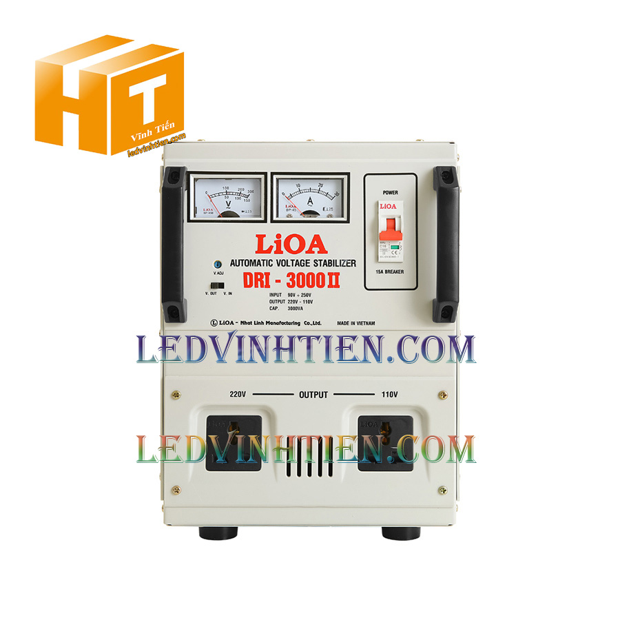 Ổn áp 1 pha  lioa DRI-3000II tại tp tuy hòa