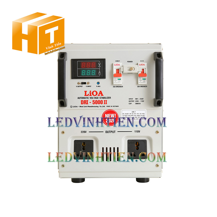 Bán ổn áp 1 pha lioa DRI-5000II giá sỉ tại tuy hòa