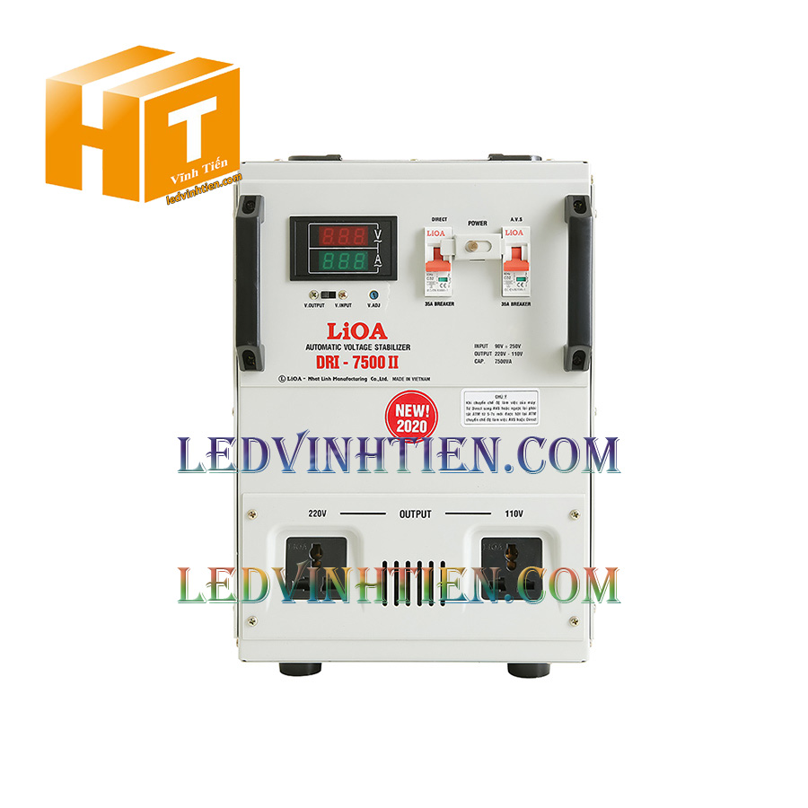 Ổn áp 1 pha lioa DRI-7500II tại tuy hòa