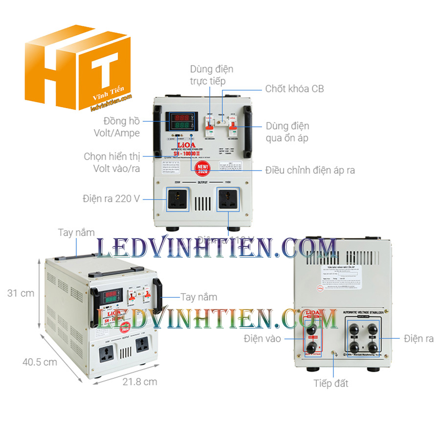 Bán ổn áp lioa 1 pha SH-1000II tại phú yên