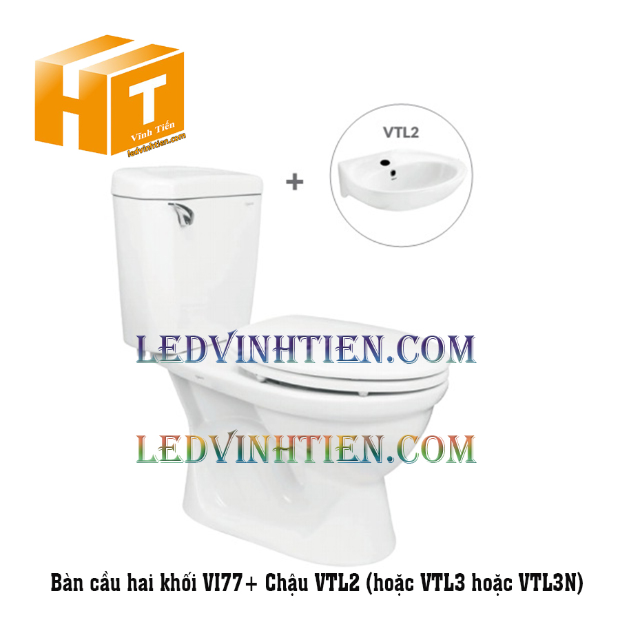 Công ty Vĩnh Tiến bán bàn cầu 2 khối tại tuy hòa