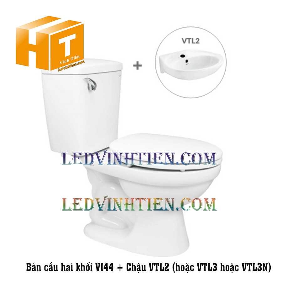 Công ty Vĩnh Tiến bán bàn cầu 2 khối tại tuy hòa phú yên