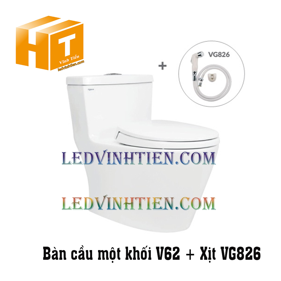 Bồn cầu 1 khối loại tốt chính hãng VIGLACERA