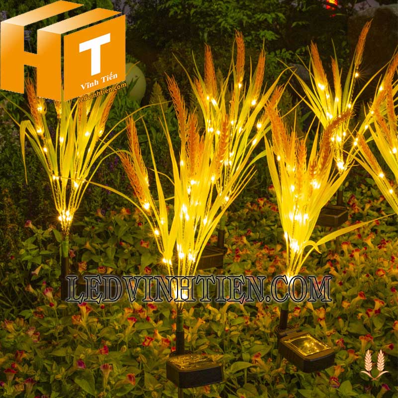 Đèn Led Rơm Lúa Mì Chống Thấm Nước Sử Dụng Năng Lượng Mặt Trời
