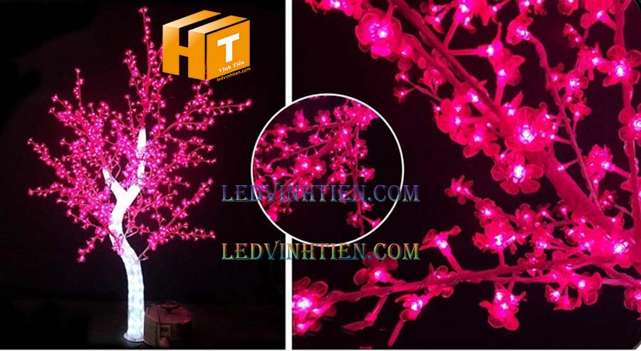 Cây hoa đào đèn led loại tốt