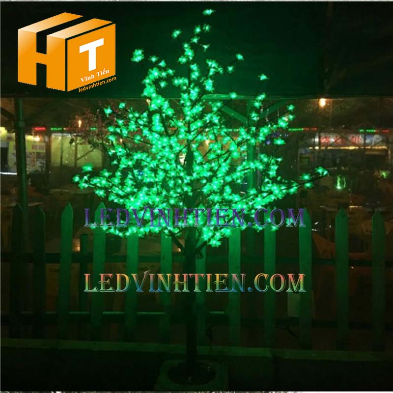 Cây hoa đèn led màu hồng siêu sáng