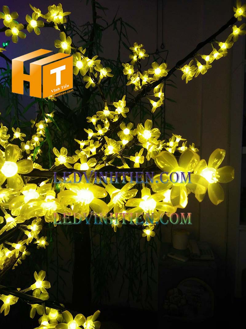 Cây hoa mai đèn led màu vàng giá rẻ