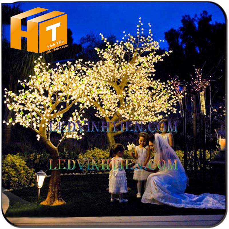 Hoa mai đèn led màu vàng giá rẻ