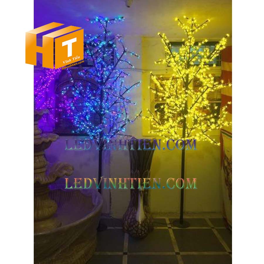 Hoa đào đèn led màu xanh dương giá rẻ