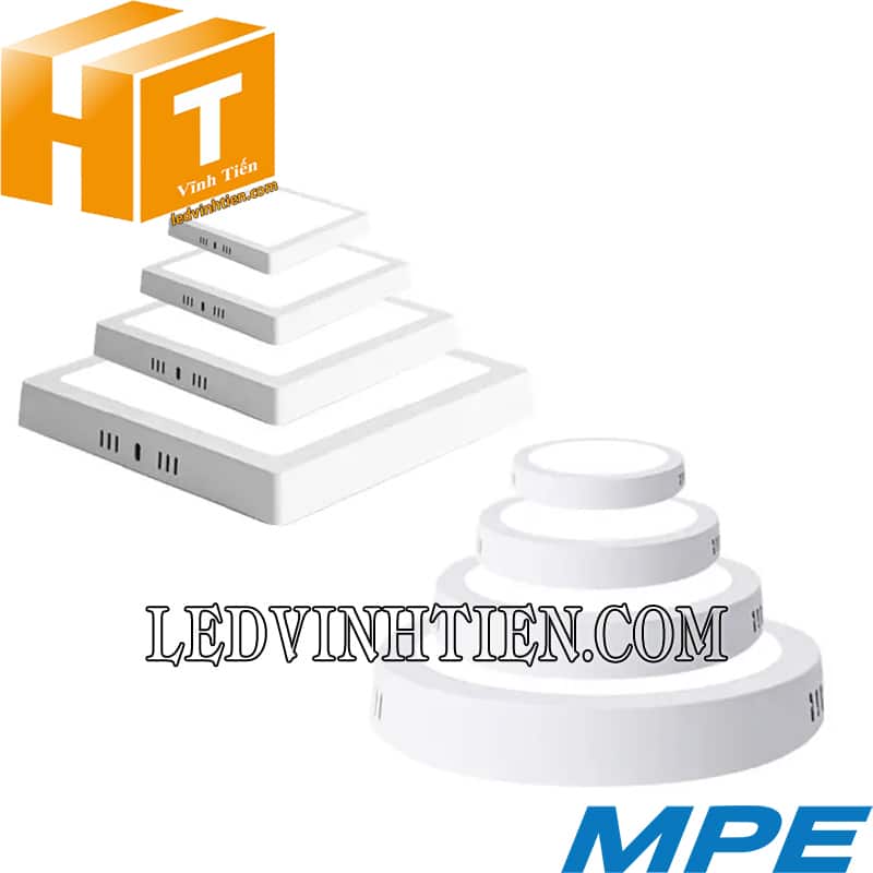 Đèn led panel ốp trần nổi 3 màu 12w