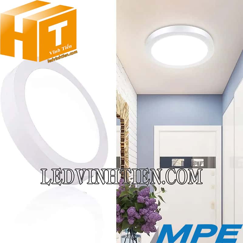  Đèn led panel tròn nổi 3 màu 24W loại tốt