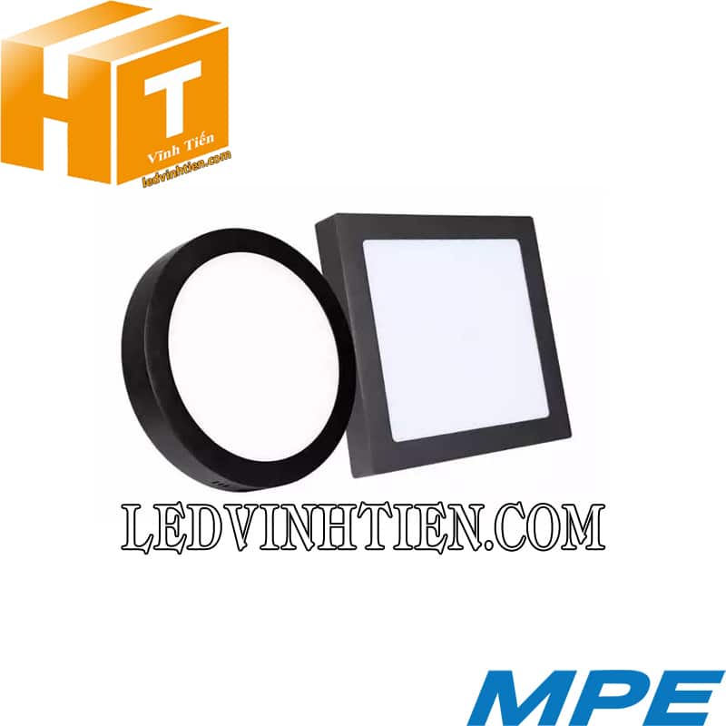 Đèn Led Panel Ốp Trần Nổi Vuông Viền Đen 24W SSPLB-24W