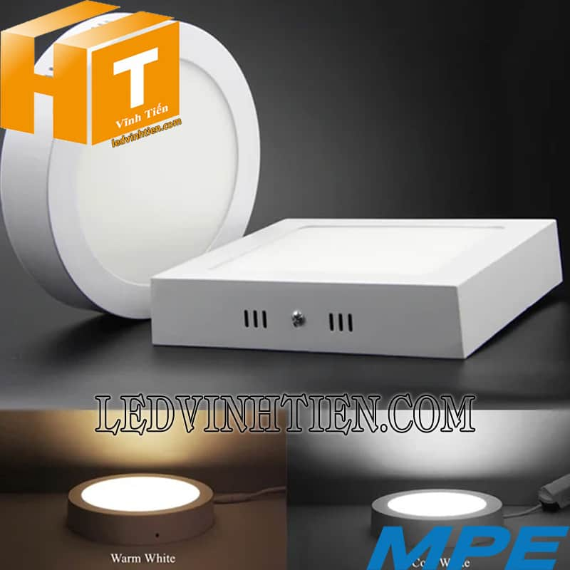 Đèn led panel ốp trần tròn nổi dimmer 18W  loại tốt