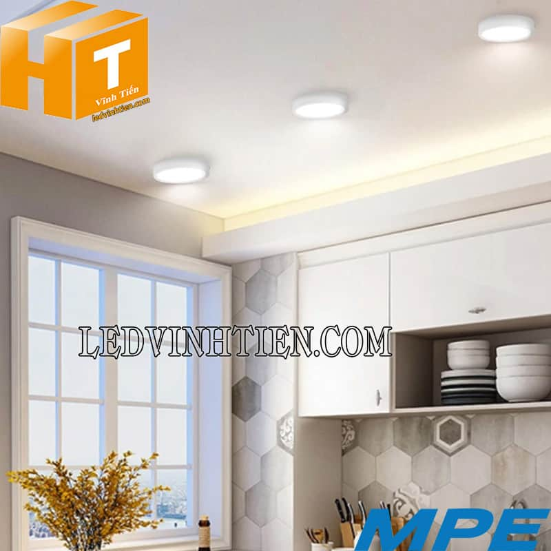 Đèn led panel ốp trần tròn nổi dimmer 6W  siêu sáng